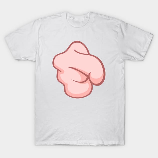 Pointing at You Cartoon Hand T-Shirt by DigiToonsTreasures